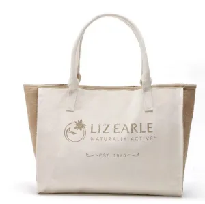 Japanese magazine gift Liz Earle Beige handbag with button & Inner pocket
