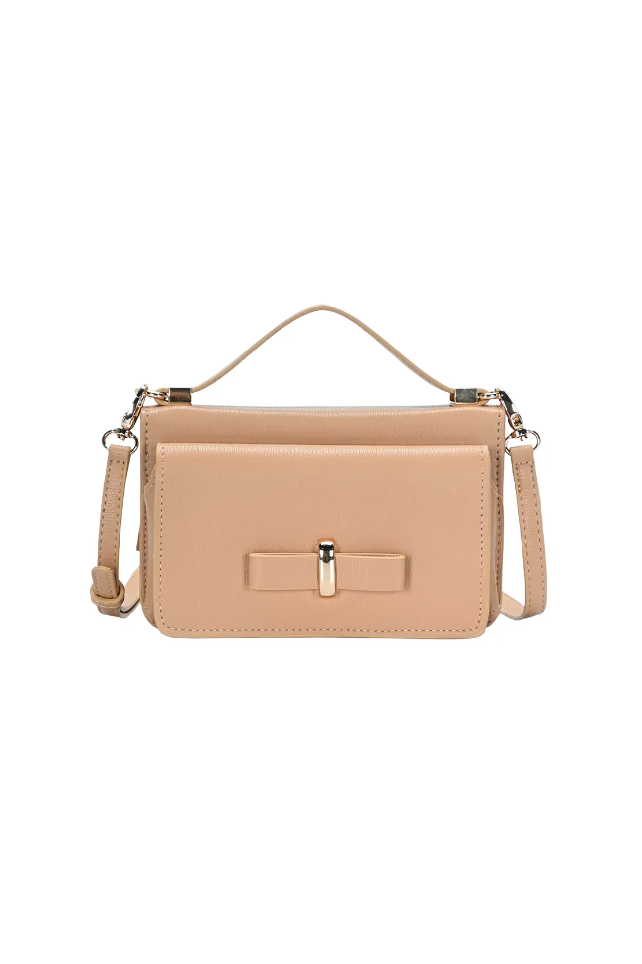 Kami Solid Rectangle Tote Crossbody Bag