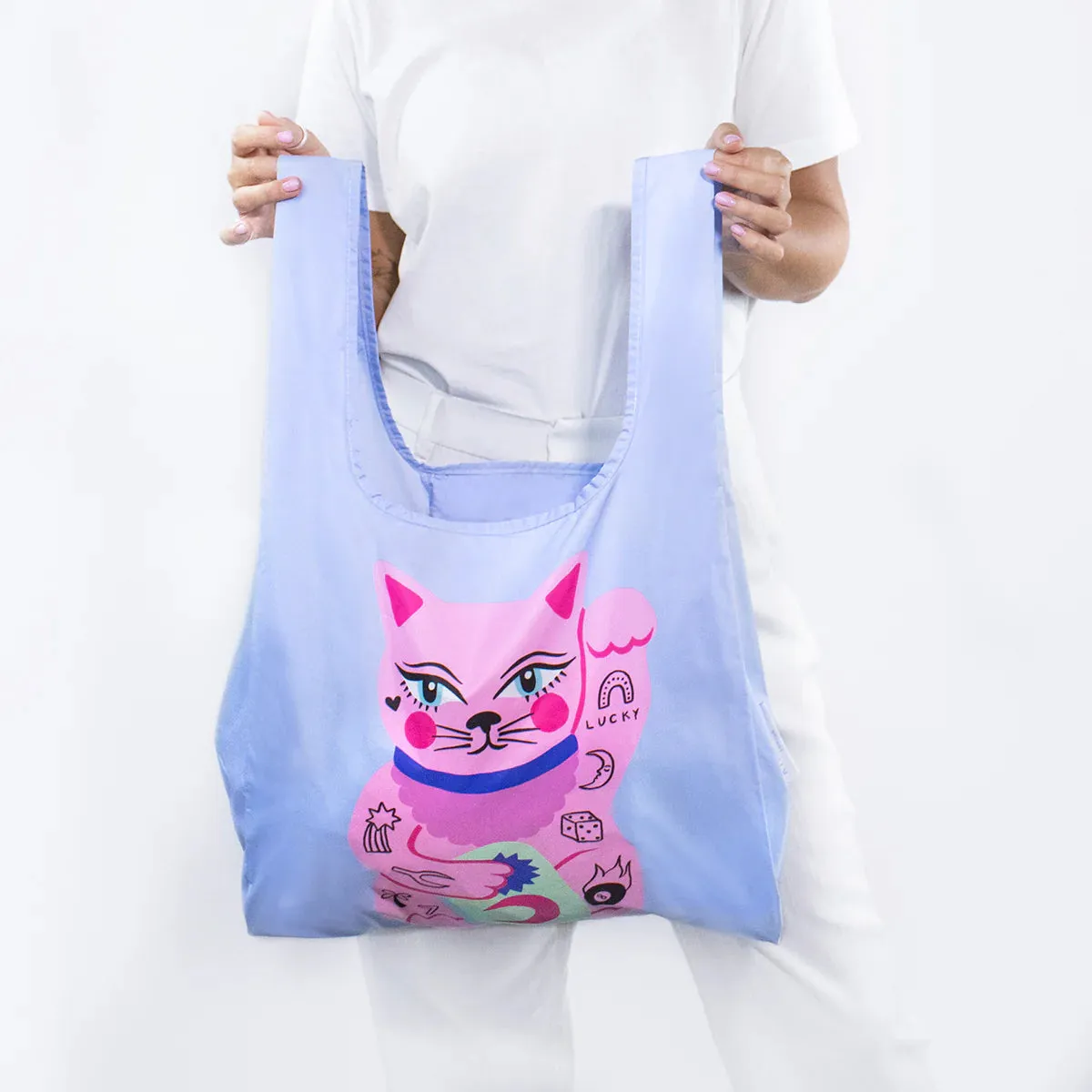 Kind Bag: Reusable Bag Collab Amy Hastings Lucky Cat