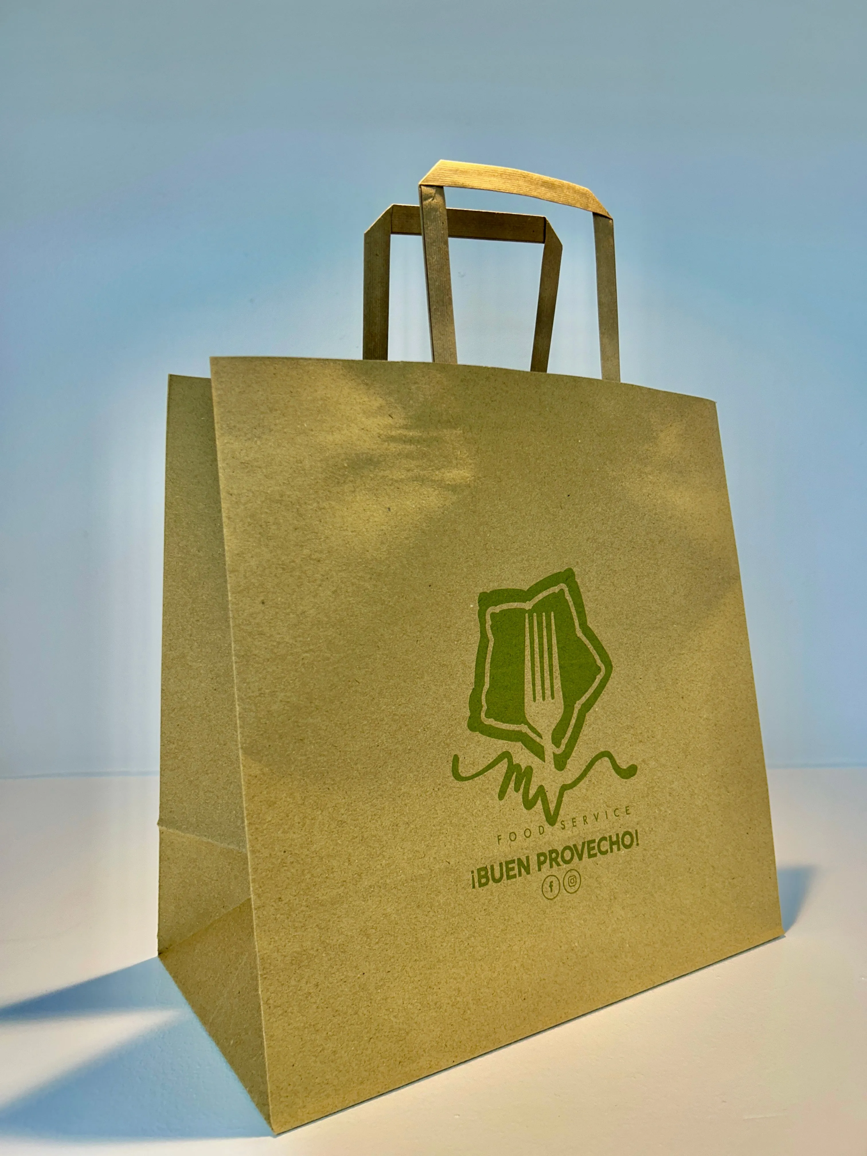 Kraft Paper Shopping Bags (Custom Printed)