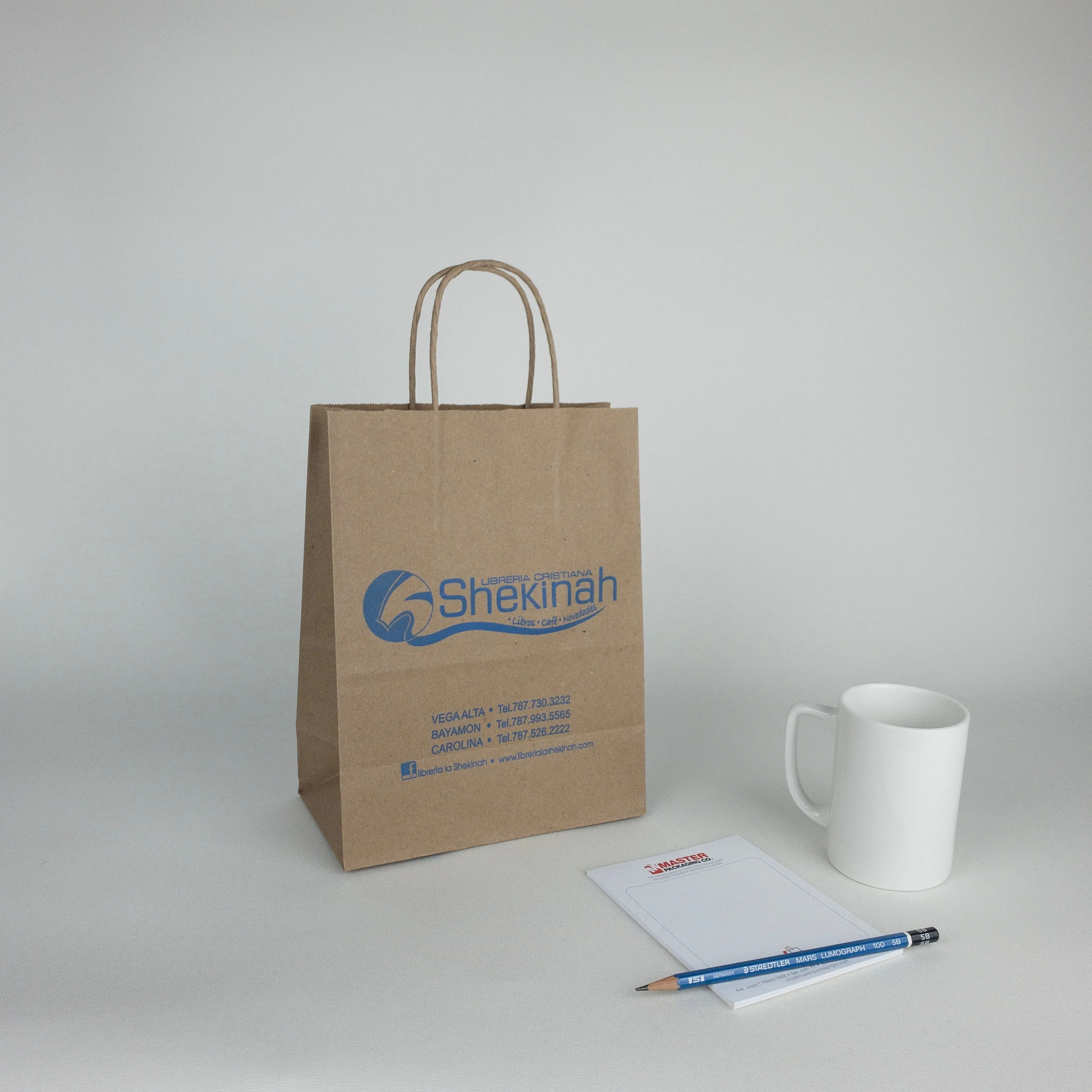 Kraft Paper Shopping Bags (Custom Printed)