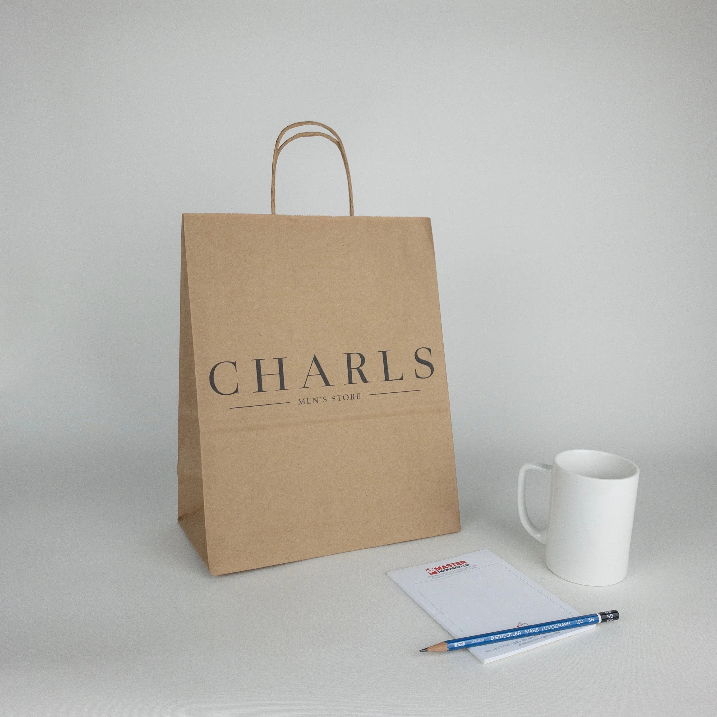 Kraft Paper Shopping Bags (Custom Printed)