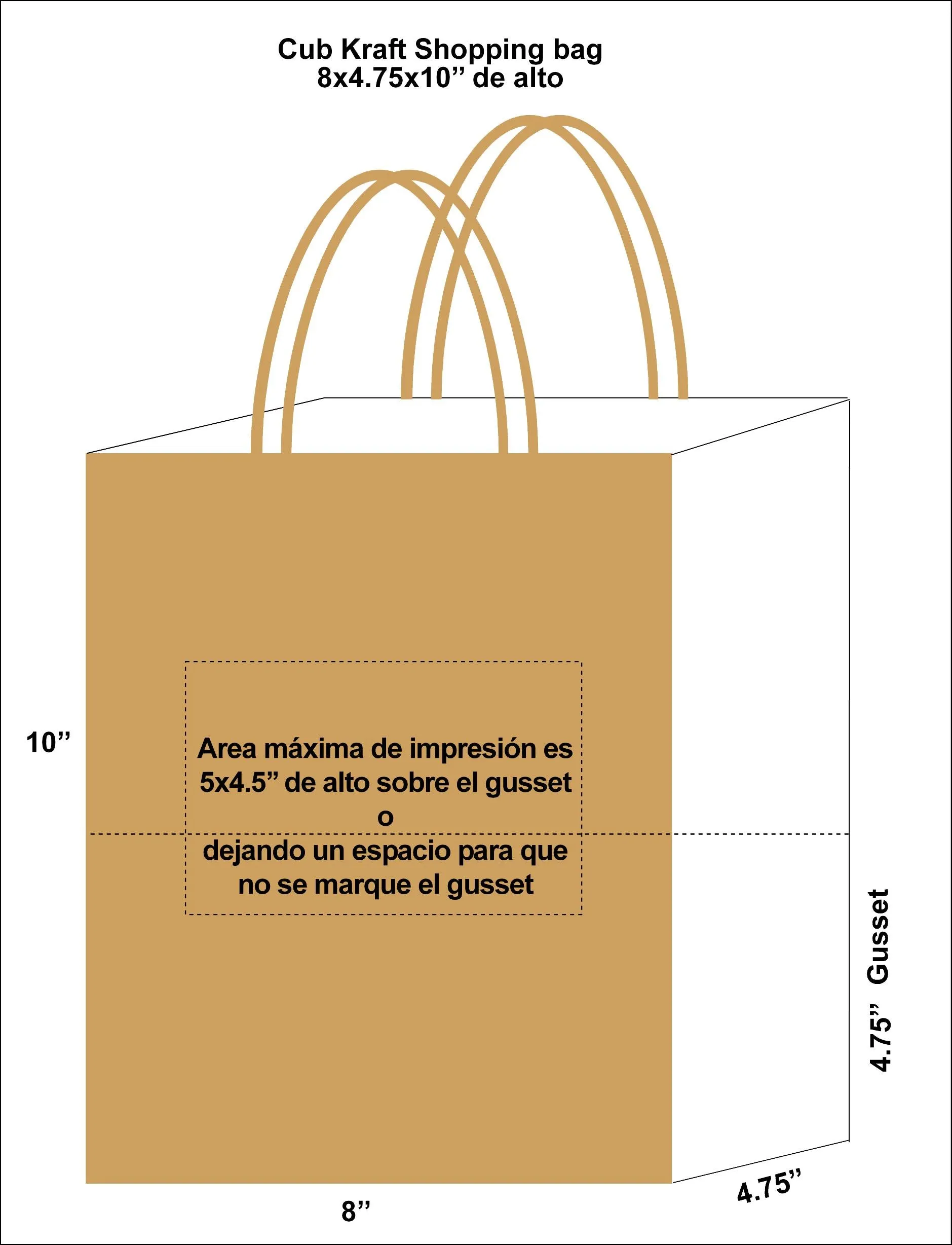 Kraft Paper Shopping Bags (Custom Printed)