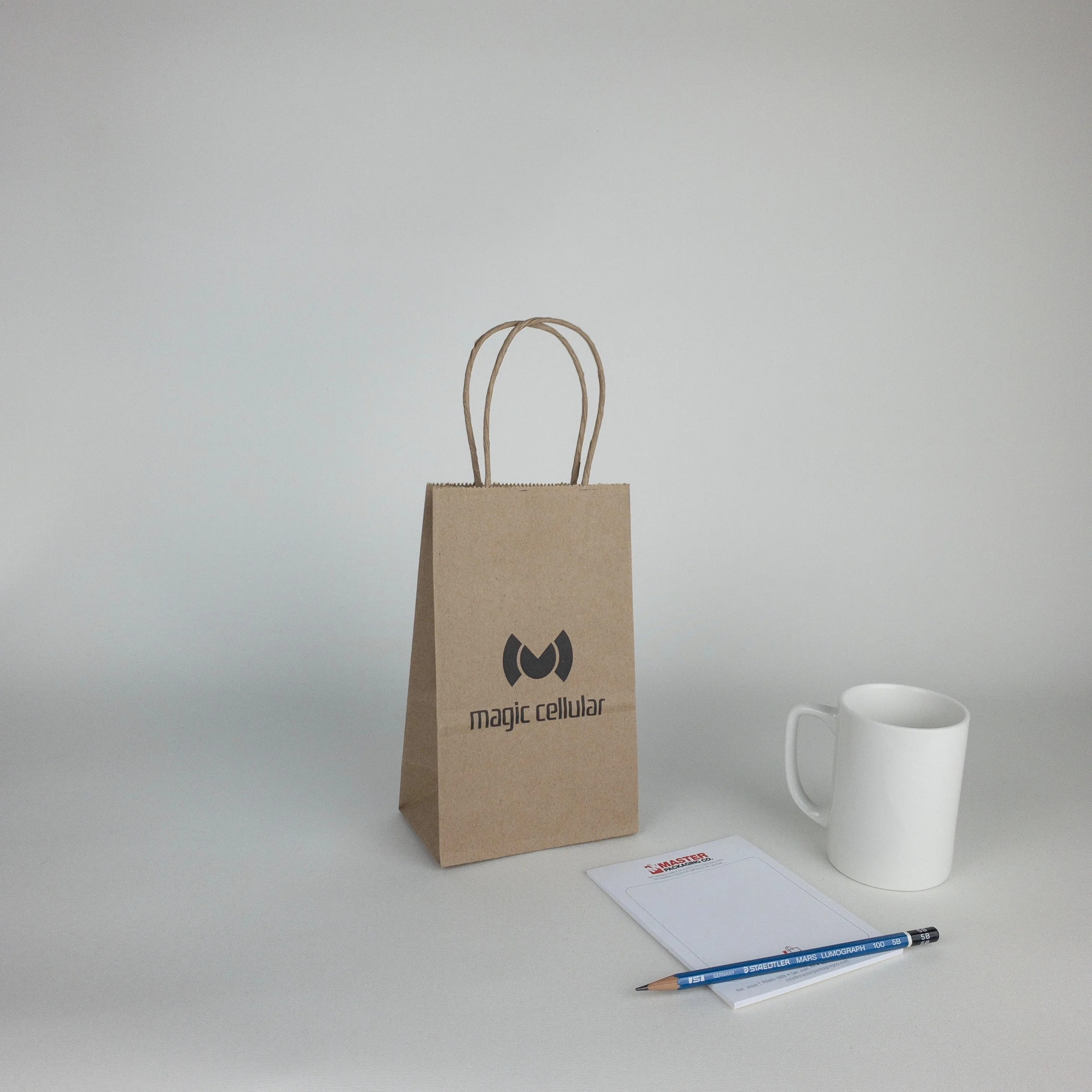 Kraft Paper Shopping Bags (Custom Printed)