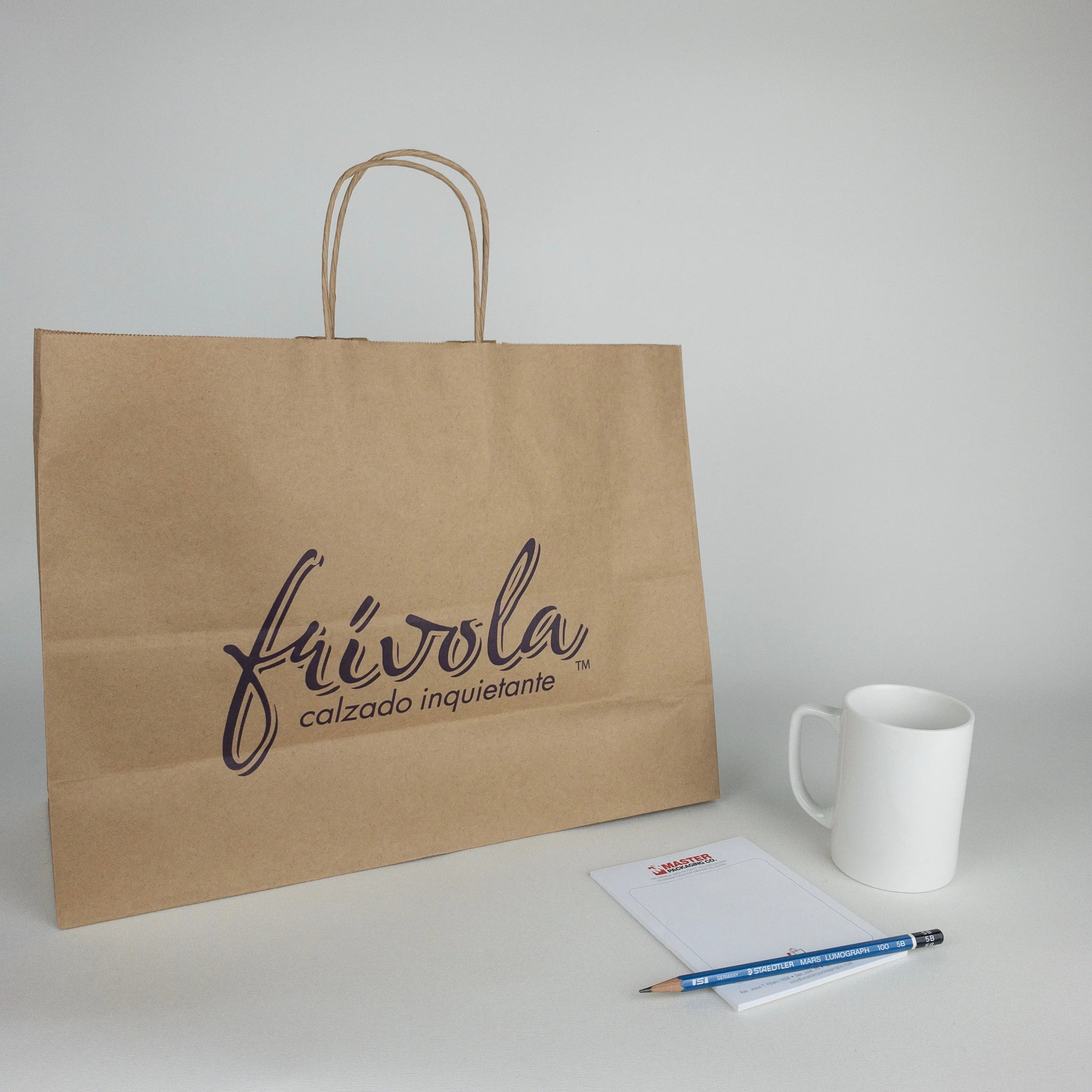 Kraft Paper Shopping Bags (Custom Printed)
