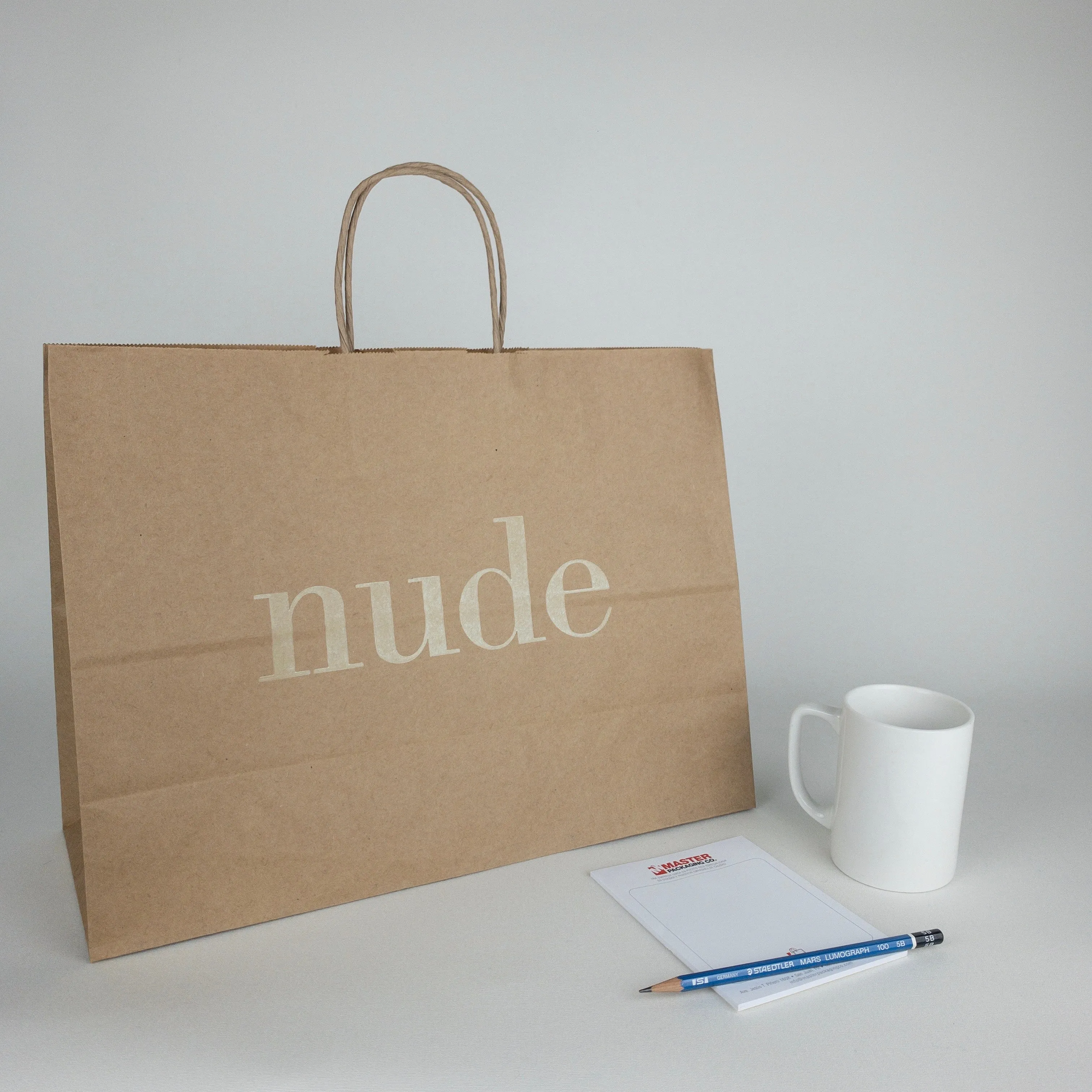 Kraft Paper Shopping Bags (Custom Printed)