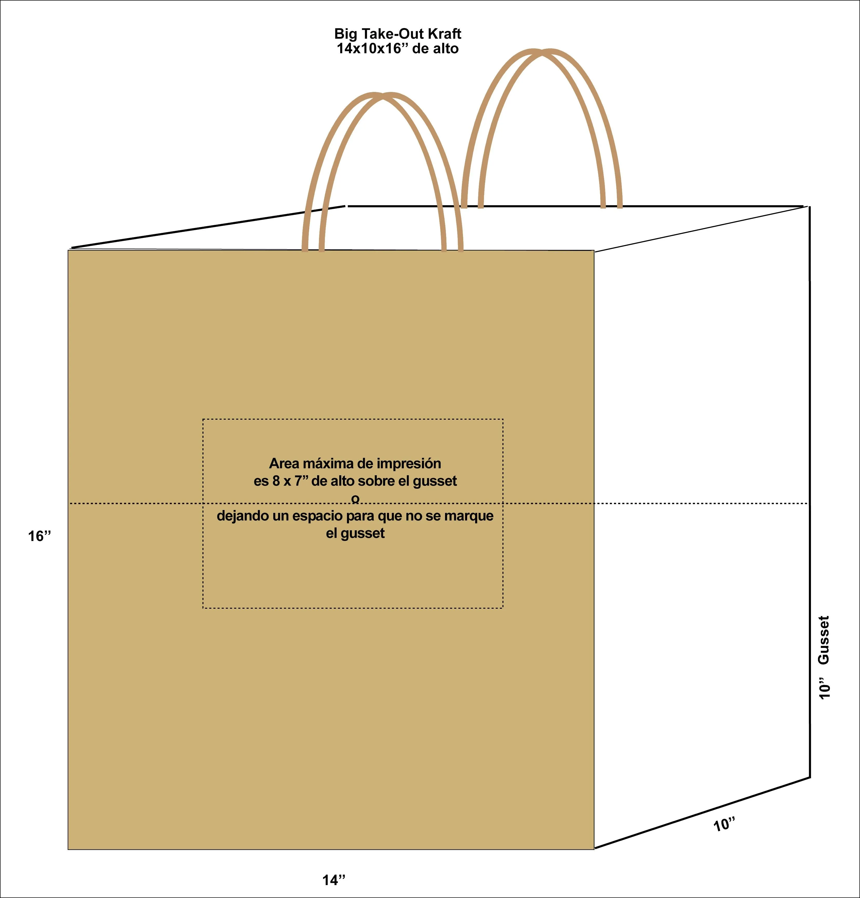 Kraft Paper Shopping Bags (Custom Printed)