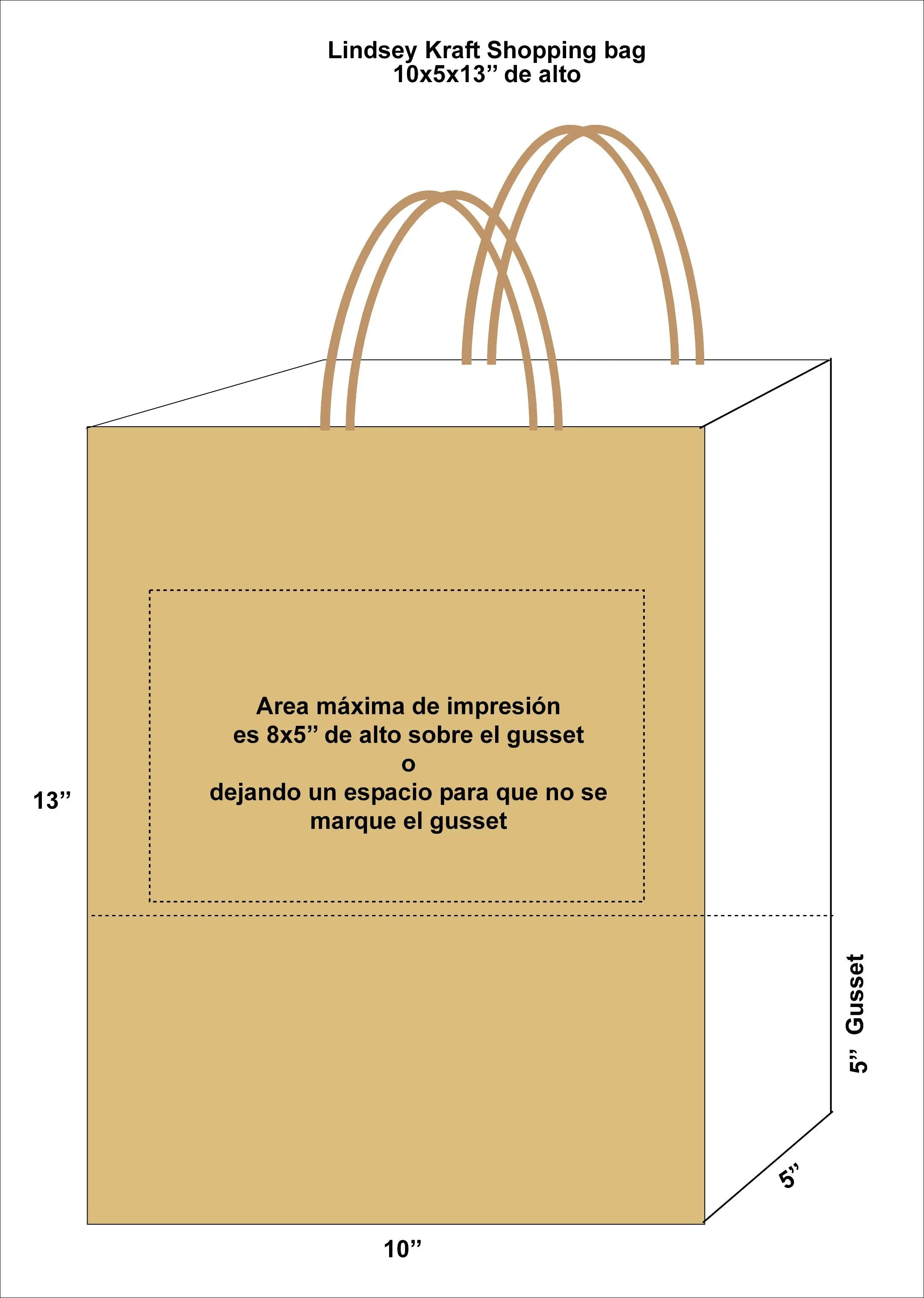 Kraft Paper Shopping Bags (Custom Printed)