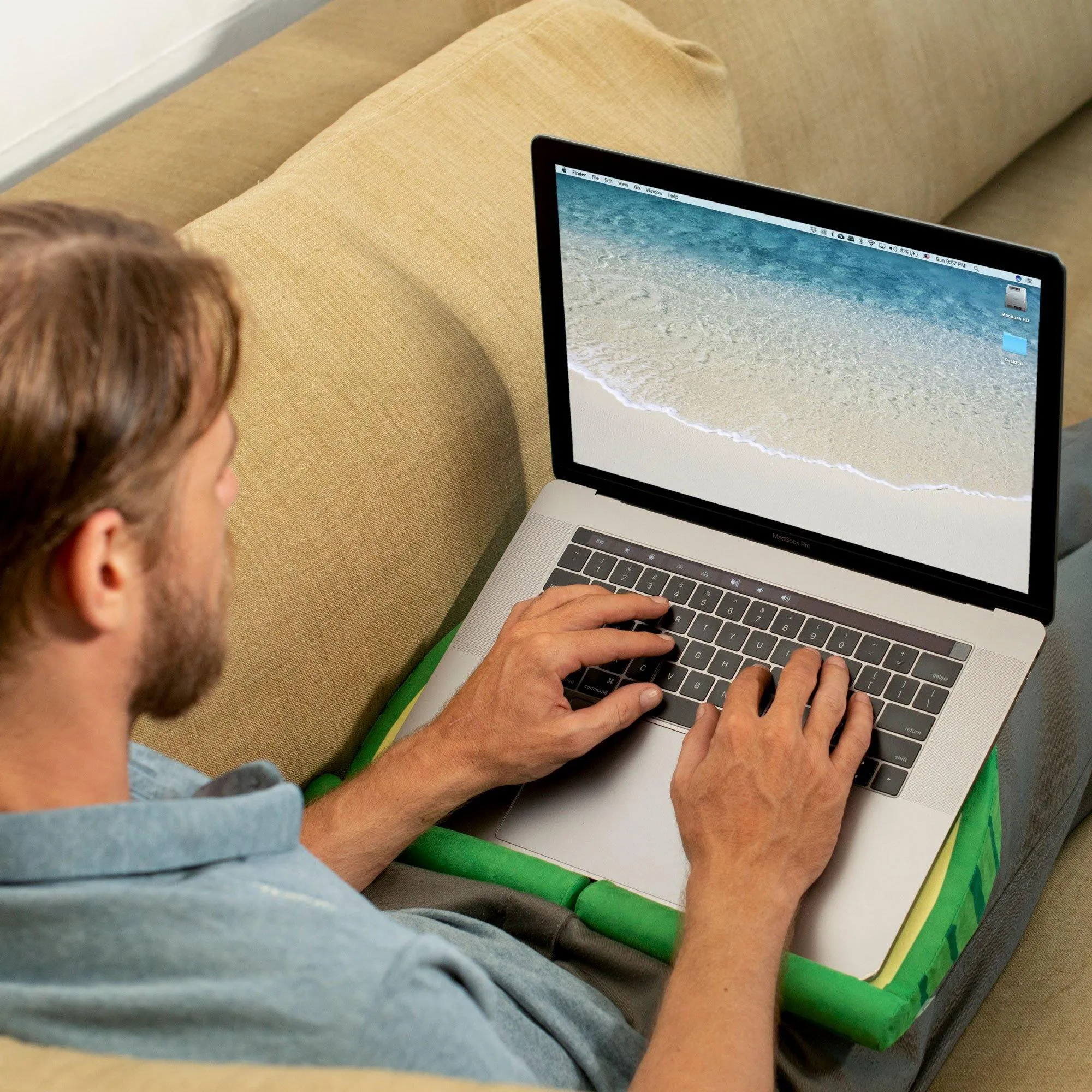Lapwedge Tablet and Laptop Stand (Melon)