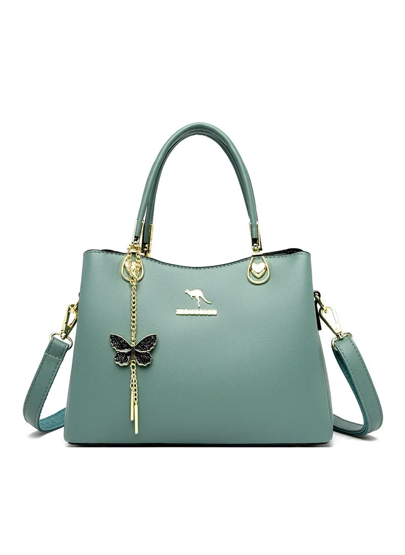 Large Capacity Solid Color Shoulder Bag