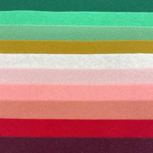 Large Wool Felt Roll - Mid Century Christmas