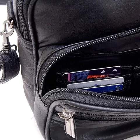 Leather Organizer Camera Style Bag