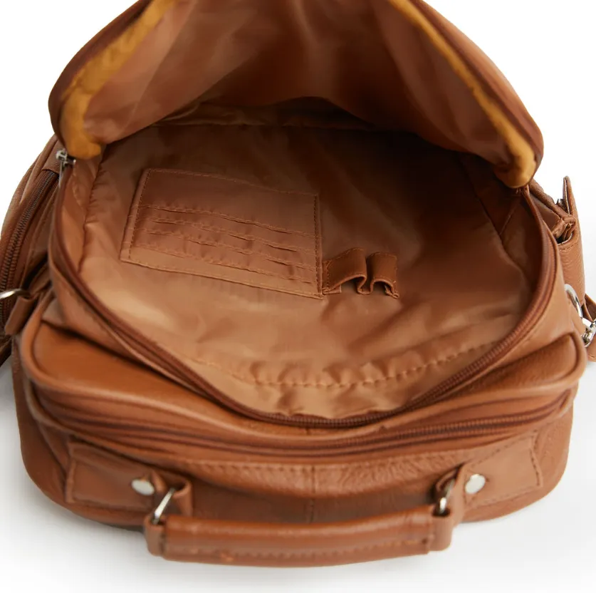 Leather Organizer Camera Style Bag