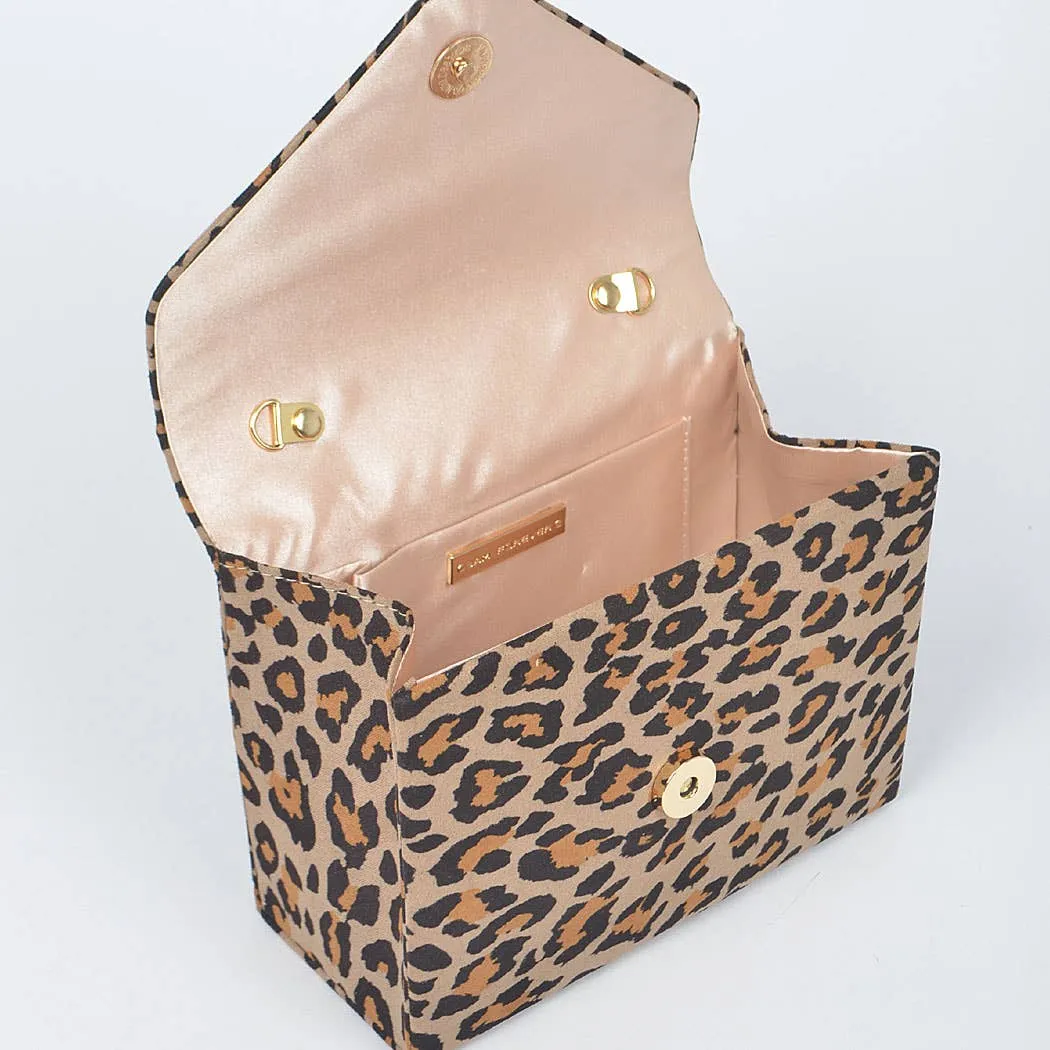 Leo Micro Suede Crossbody Bag: Beige