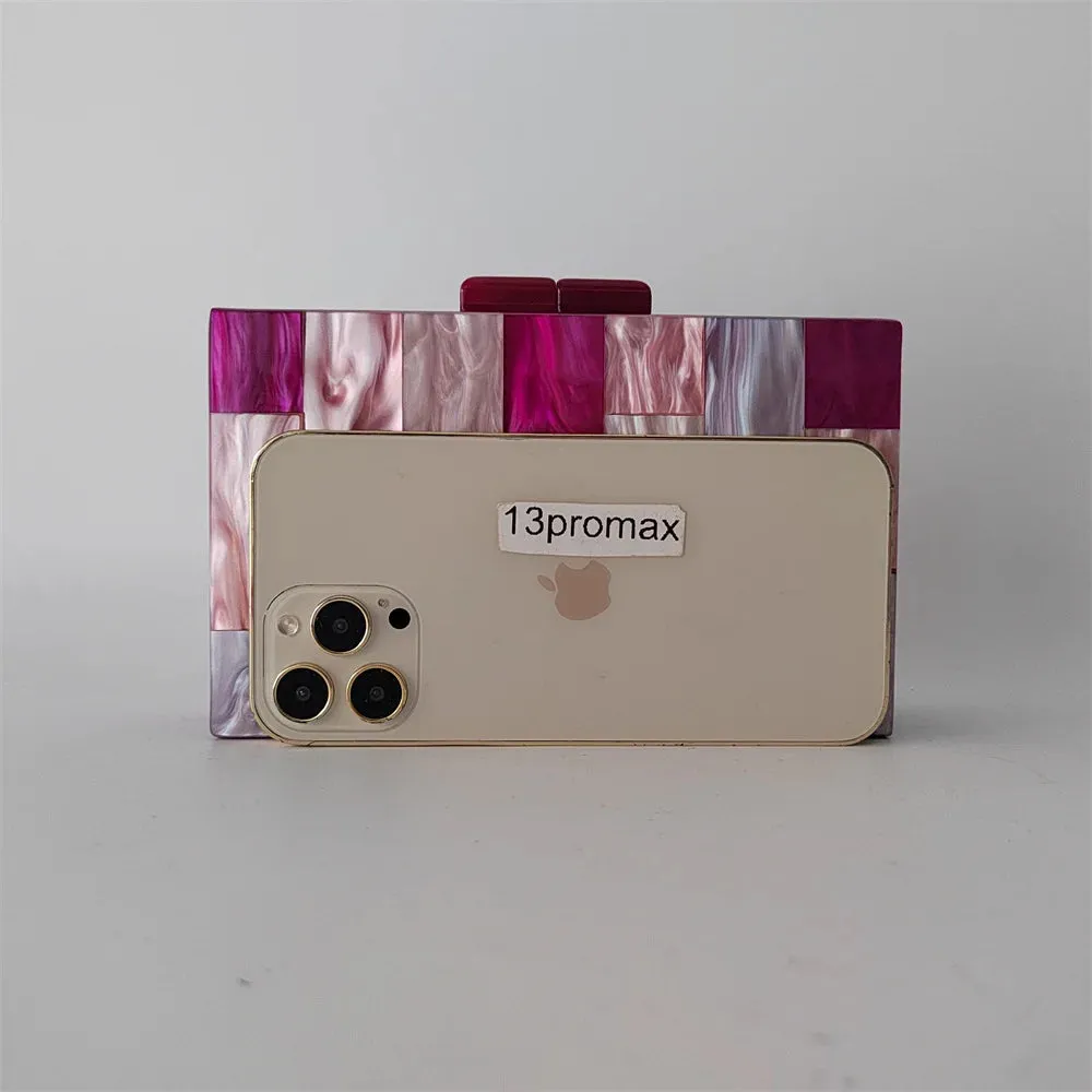 Lux Pearl Acrylic Evening Clutch