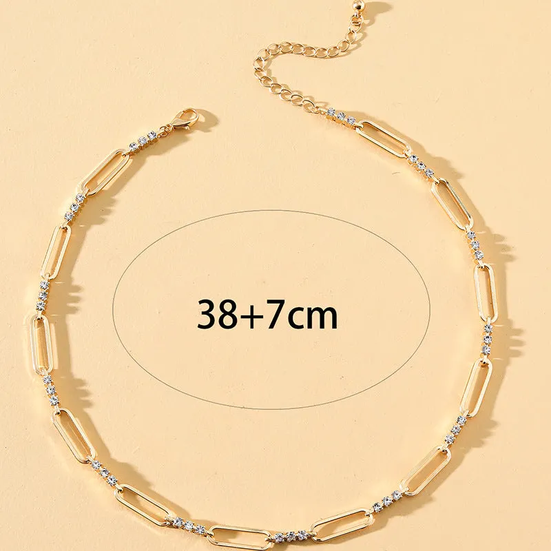 Luxurious Geometric Chain Necklace - Vienna Verve Collection