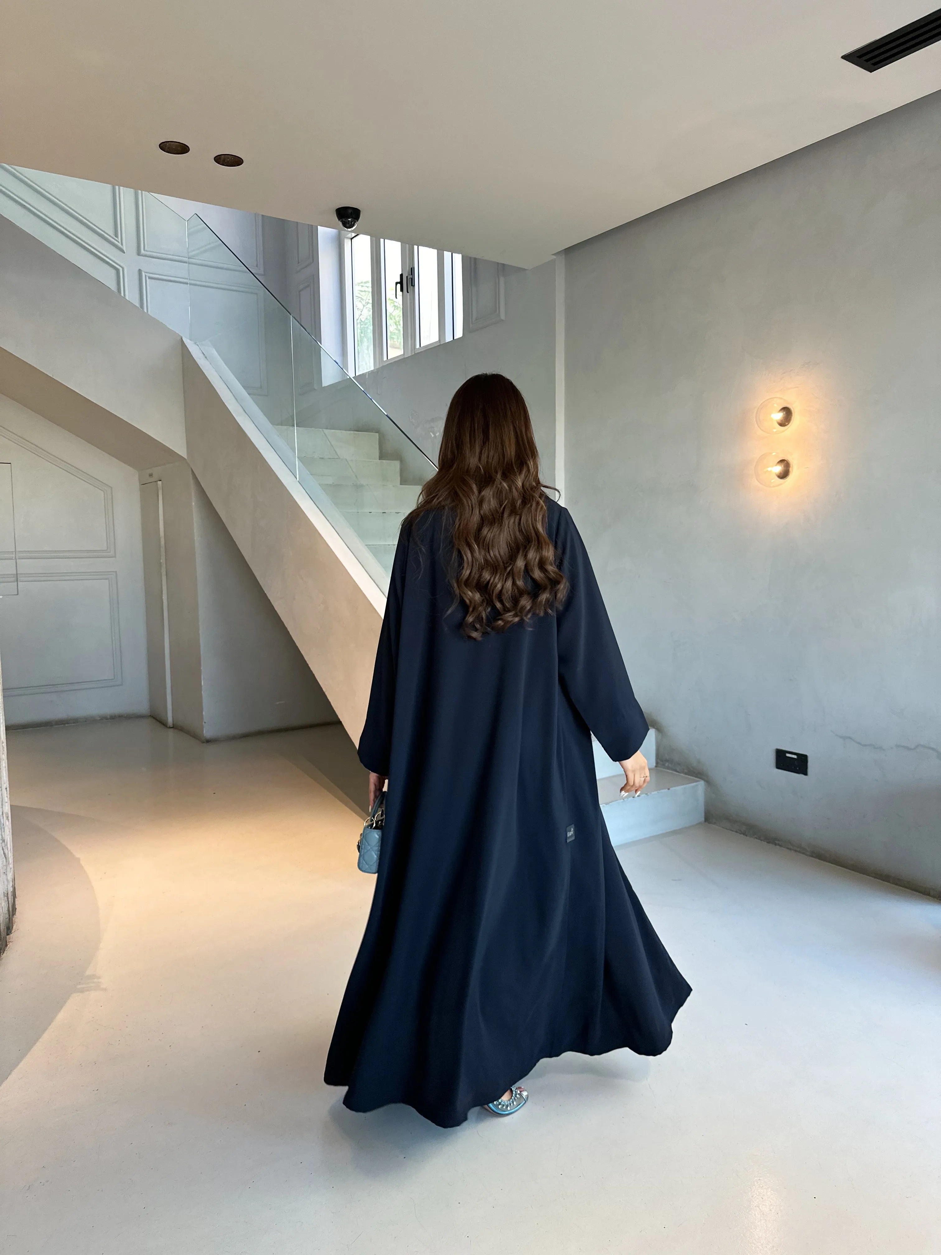 LUXURIOUS NAVY ABAYA #465