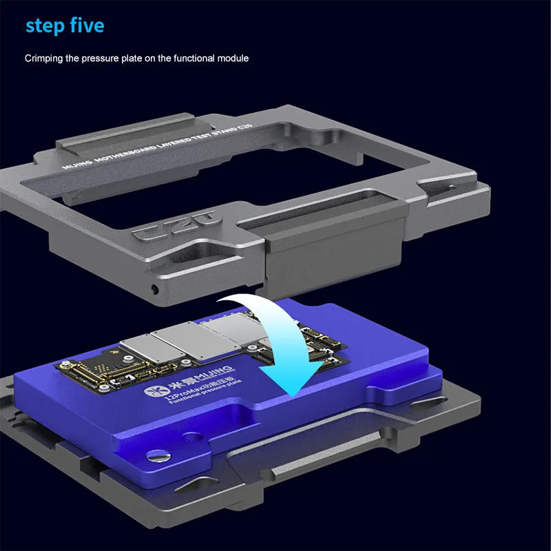 MiJing MJ C20 Motherboard Layered Test for IPhone 12/12mini/12Pro/12Pro Max Motherboard Function Diagnostic ISocket Fixture