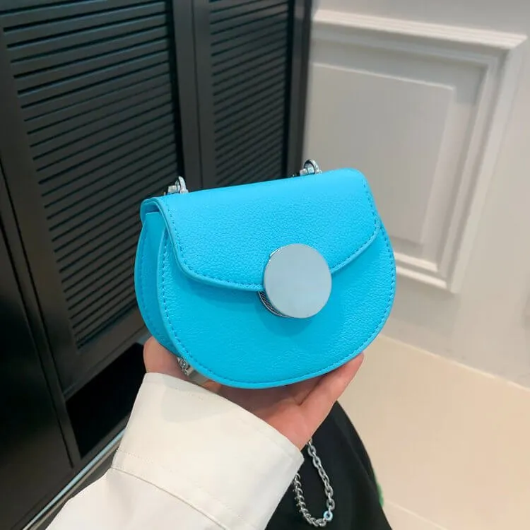 Mini Saddle Bag Chain Crossbody Bag-Showtown