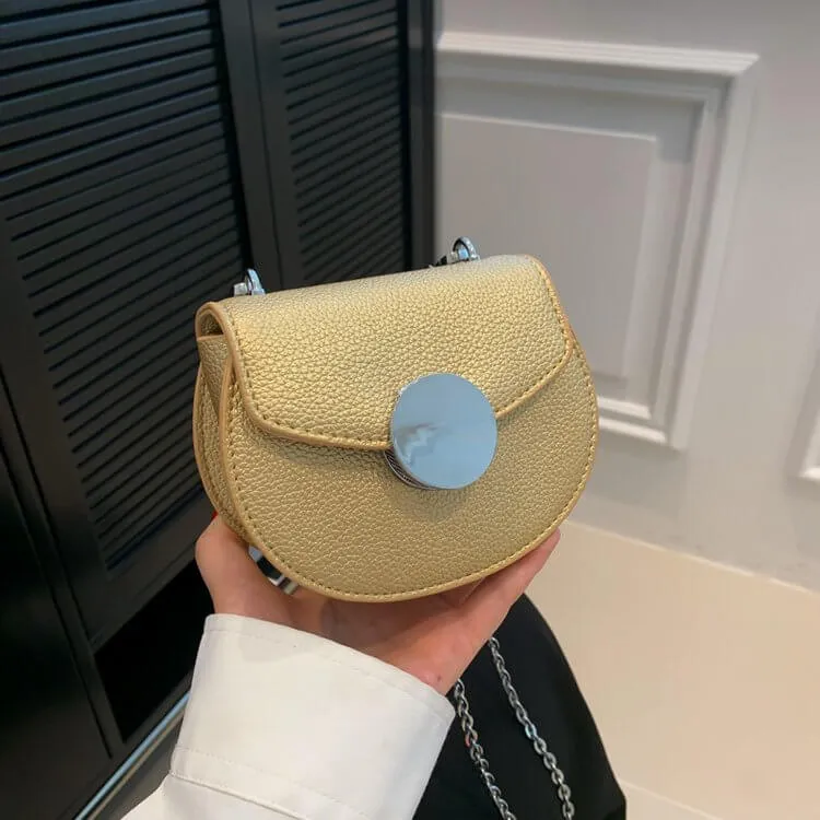 Mini Saddle Bag Chain Crossbody Bag-Showtown