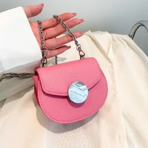 Mini Saddle Bag Chain Crossbody Bag-Showtown