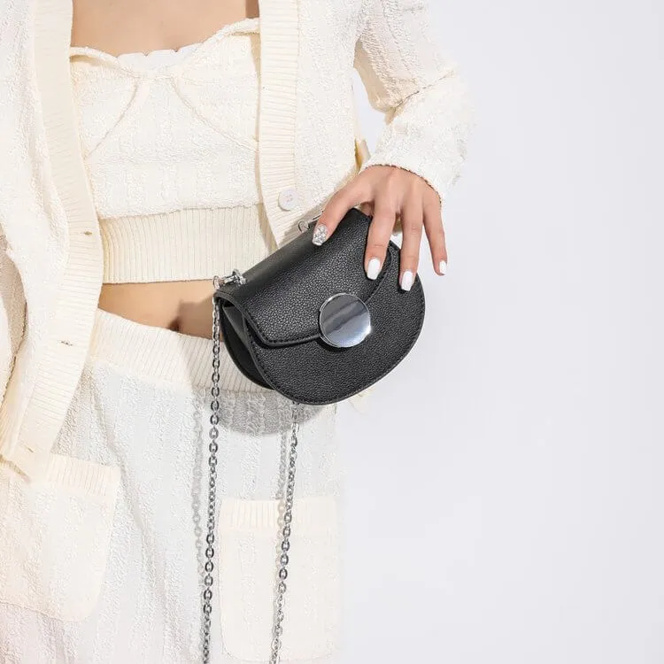 Mini Saddle Bag Chain Crossbody Bag-Showtown