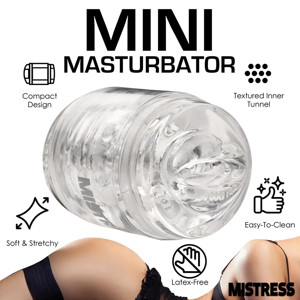 Mistress Double Shot Ass and Mouth Mini Masturbator Clear
