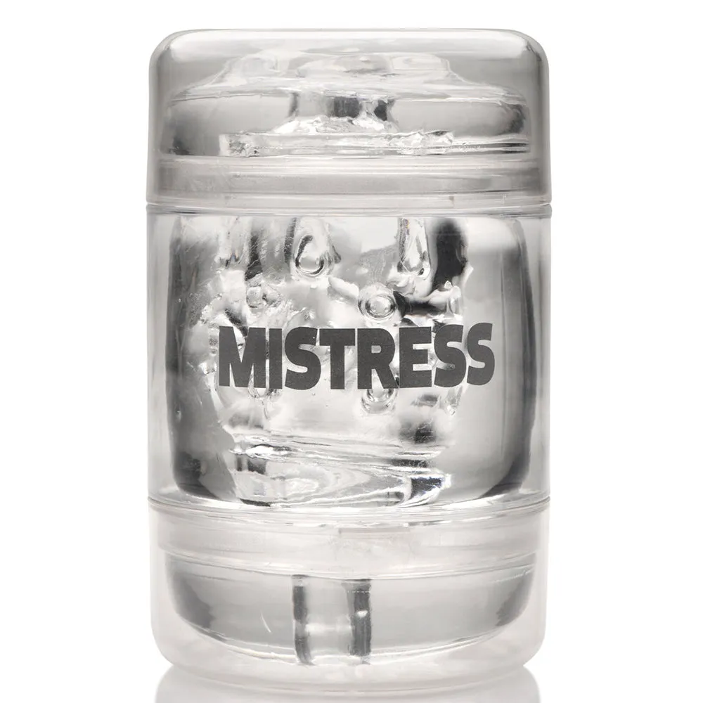 Mistress Double Shot Ass and Mouth Mini Masturbator Clear
