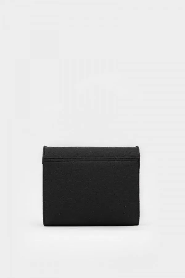 MOSCOW PINATEX CLUTCH BAG - TRUFFLE BLACK