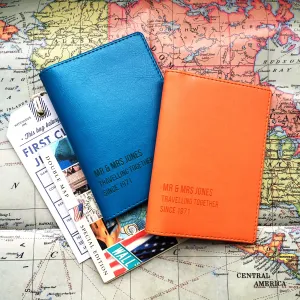 Mr And Mrs Personalised Passport Covers