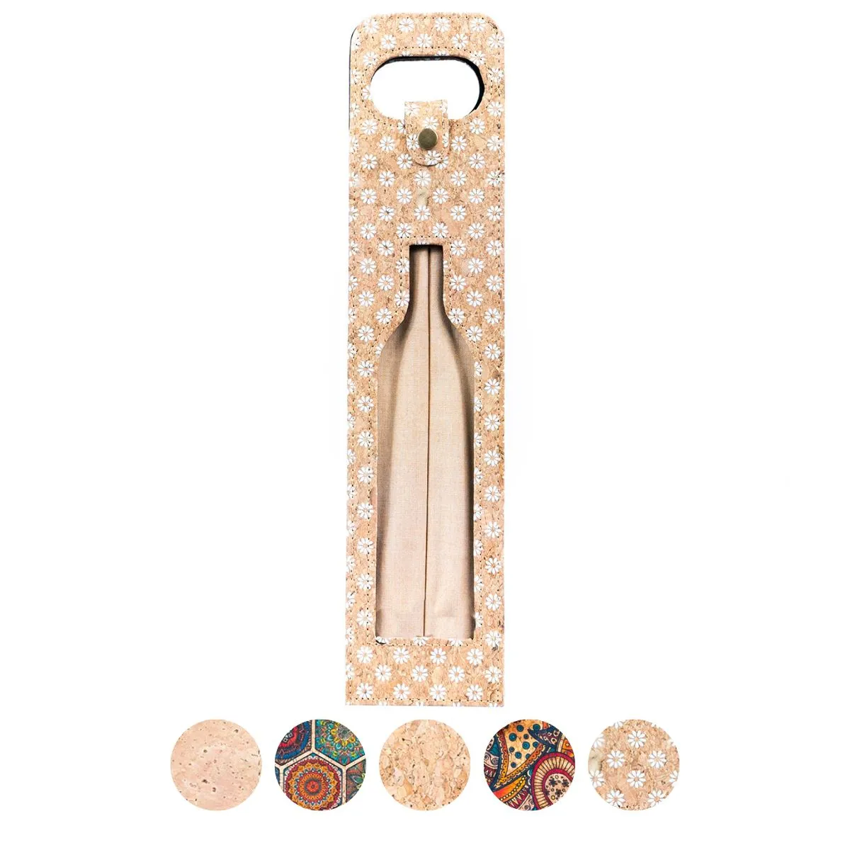 Natural Cork Wine Carrier and Gift Bag L-1069