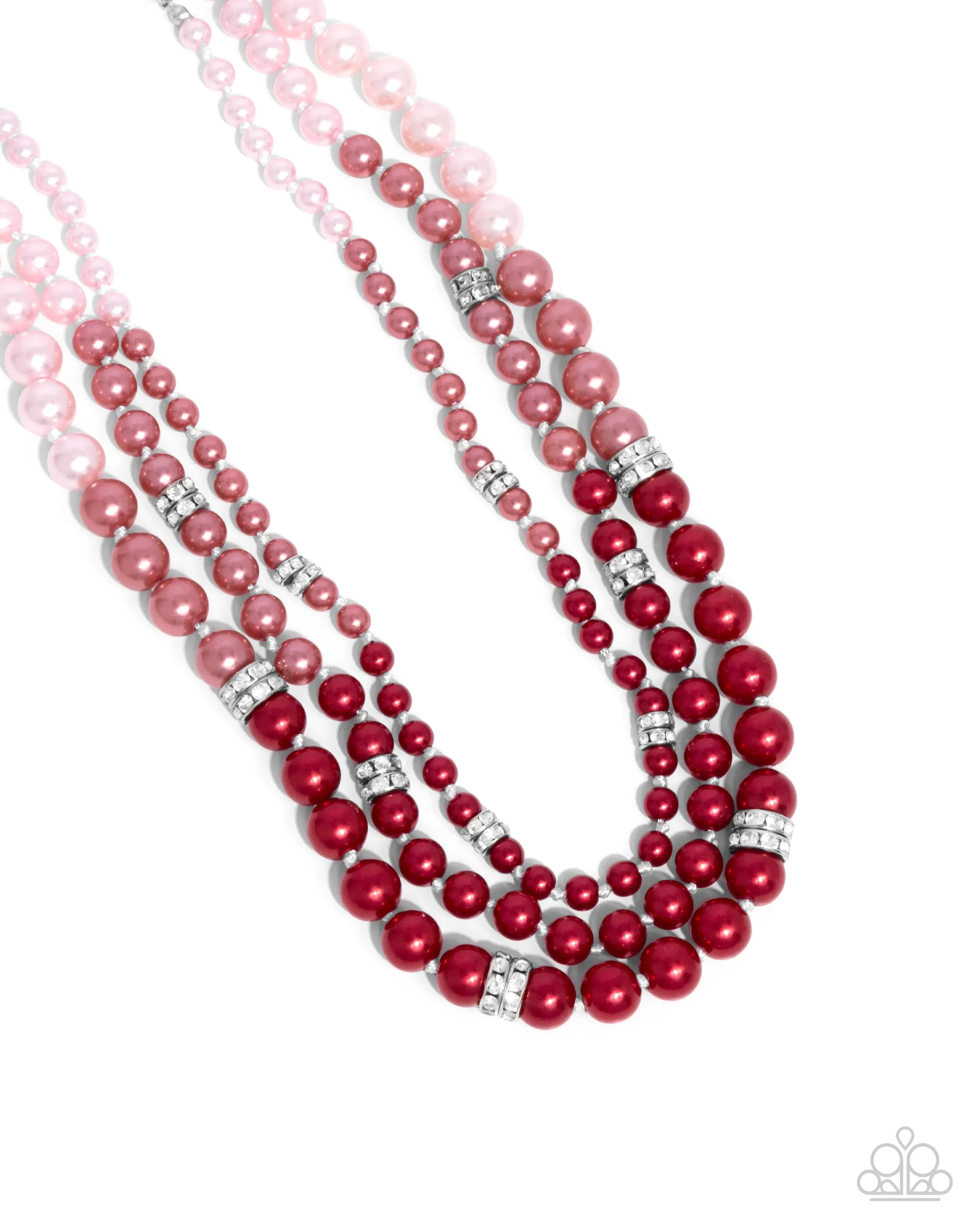 Necklaces Ombre' Ornament - Red Pearl N2447