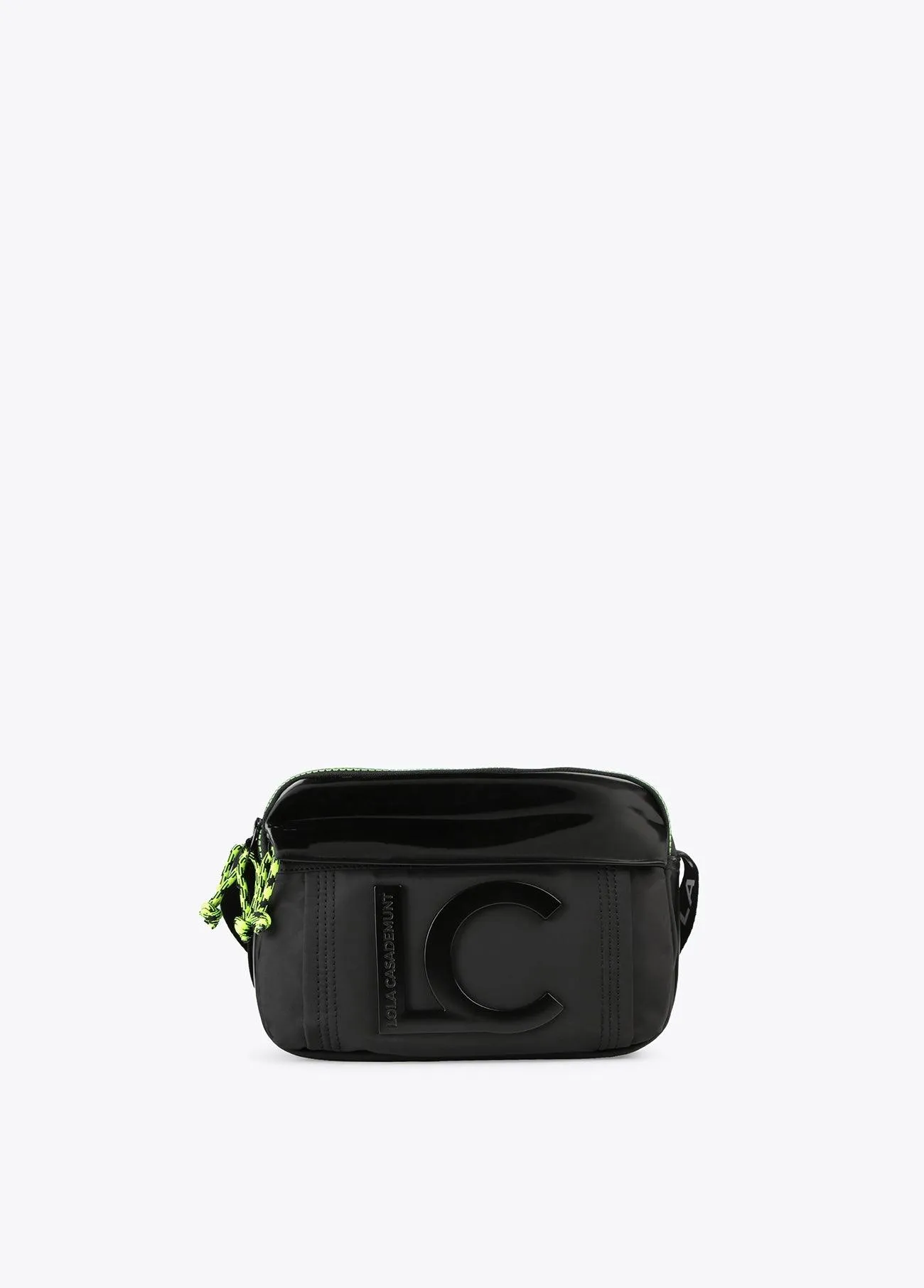Neon logo crossbody bag