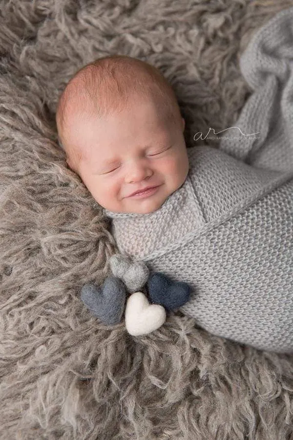 neutrals grey gray white ivory neutral felted wool hearts newborn photography prop