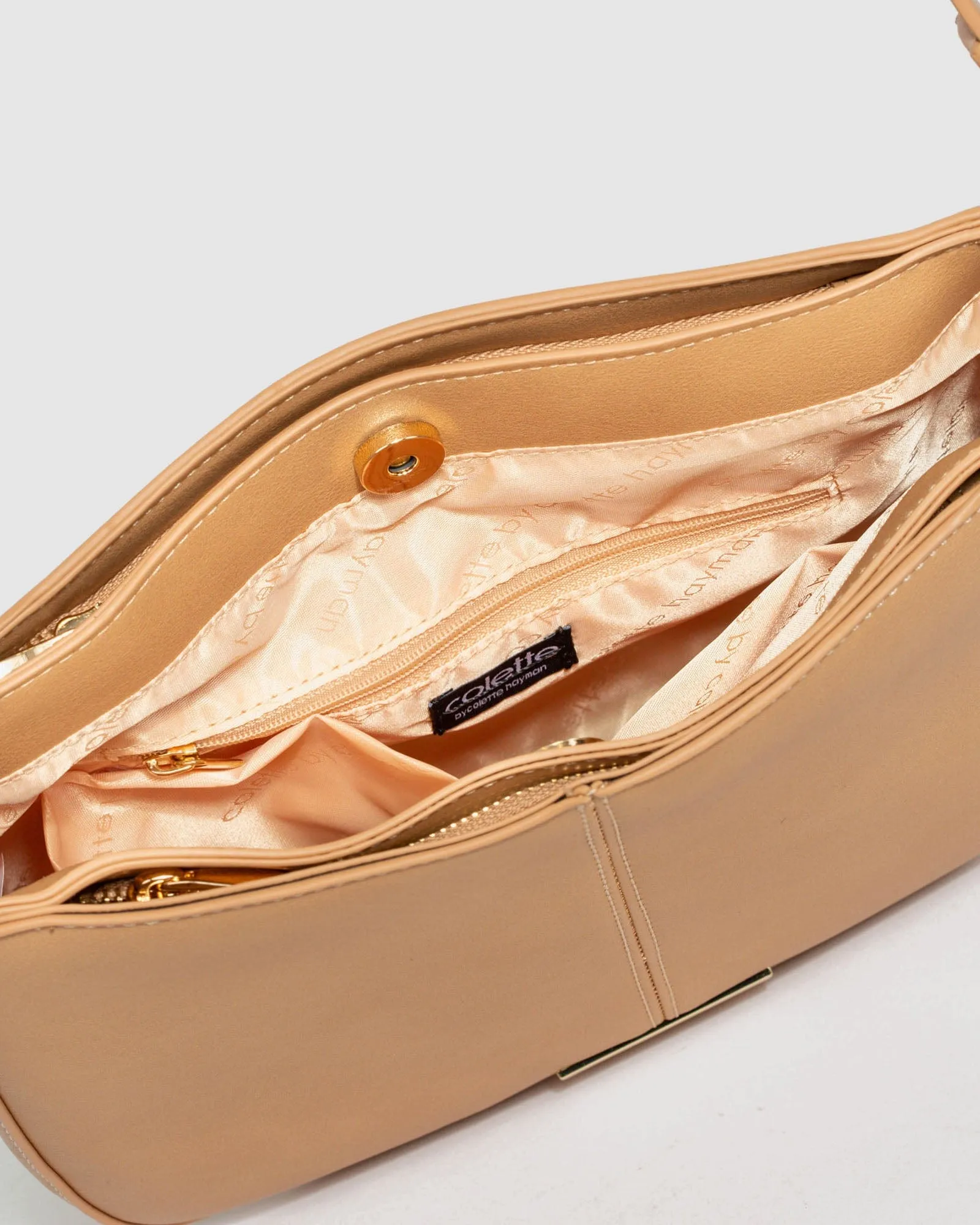 Nude Melissa Saddle Bag
