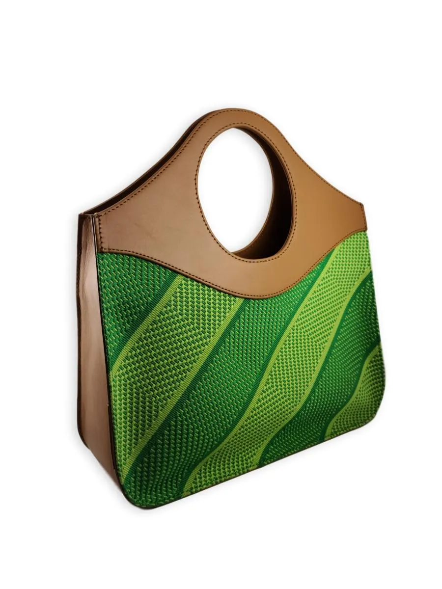 O-Handle Handbag - Leafy Greens