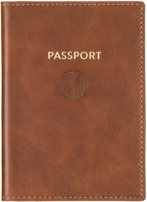 Passport Case Compass Rose