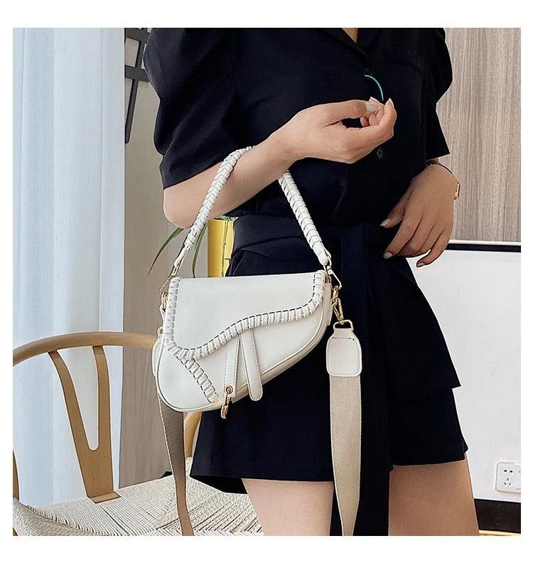 Pastel Color Saddle Shape Bag