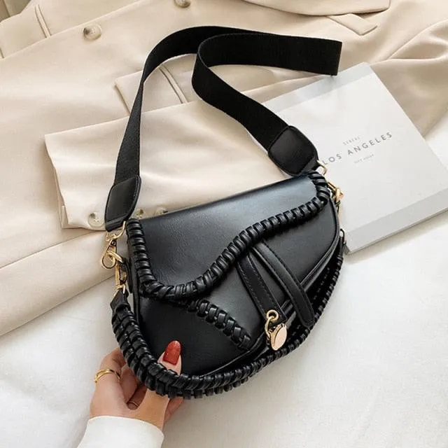 Pastel Color Saddle Shape Bag