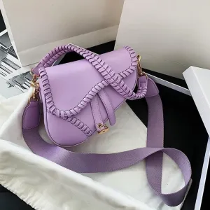 Pastel Color Saddle Shape Bag