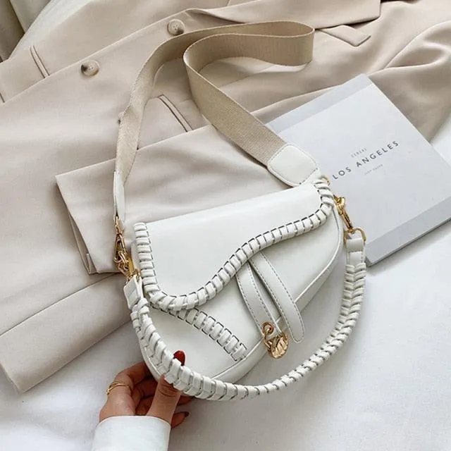 Pastel Color Saddle Shape Bag