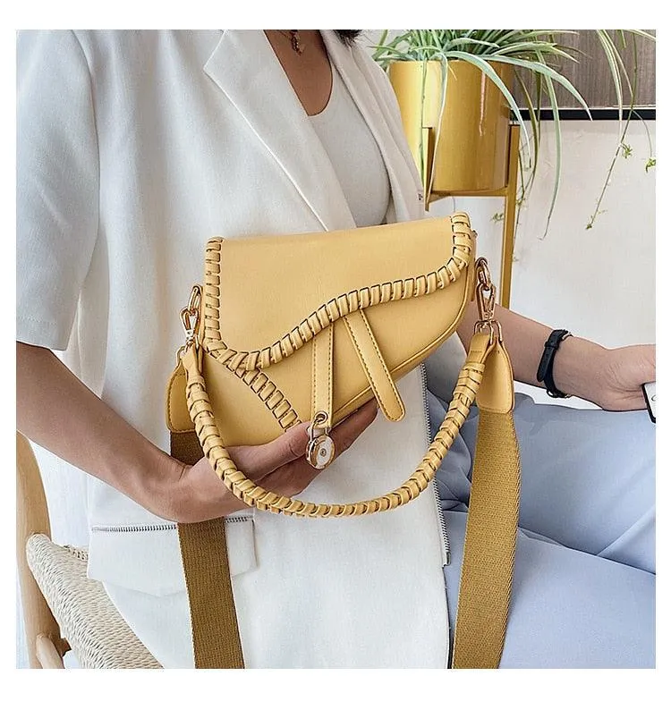Pastel Color Saddle Shape Bag