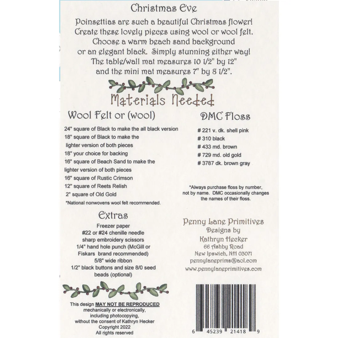 Penny Lane Primitives ~ Christmas Eve