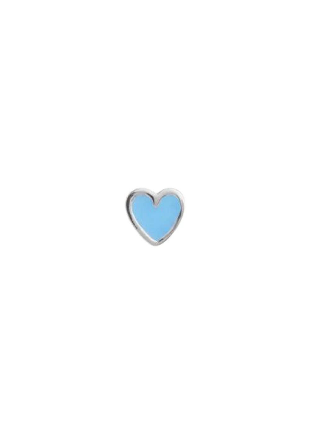Petit Love Heart Light Blue - Silver