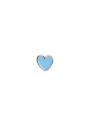 Petit Love Heart Light Blue - Silver