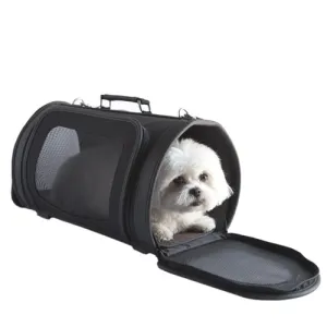 Petote Kelle Bag Airline Approved Dog Carrier - Black