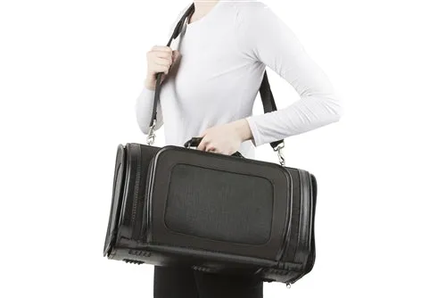 Petote Kelle Bag Airline Approved Dog Carrier - Black