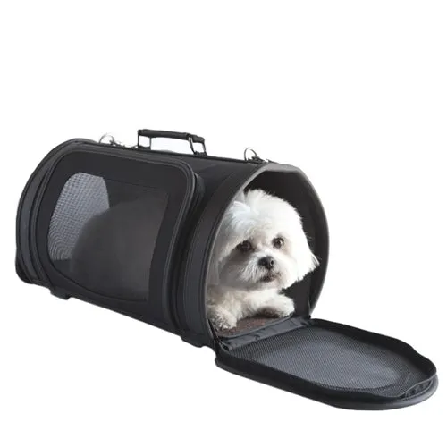 Petote Kelle Bag Airline Approved Dog Carrier - Black