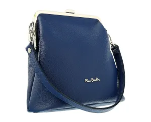 Pierre Cardin Blue Leather Small Vintage Shoulder Crossbody Bag