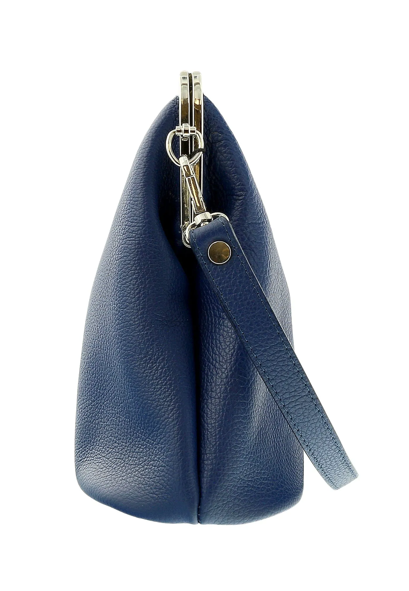 Pierre Cardin Blue Leather Small Vintage Shoulder Crossbody Bag